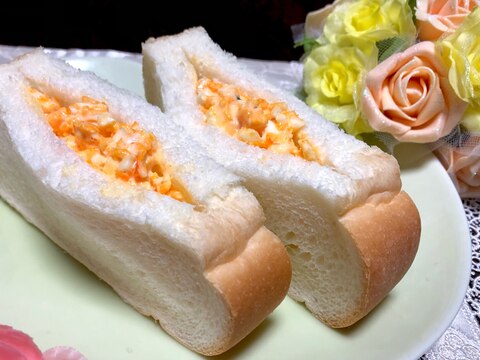 電子レンジで時短❤️超簡単たまごサンド